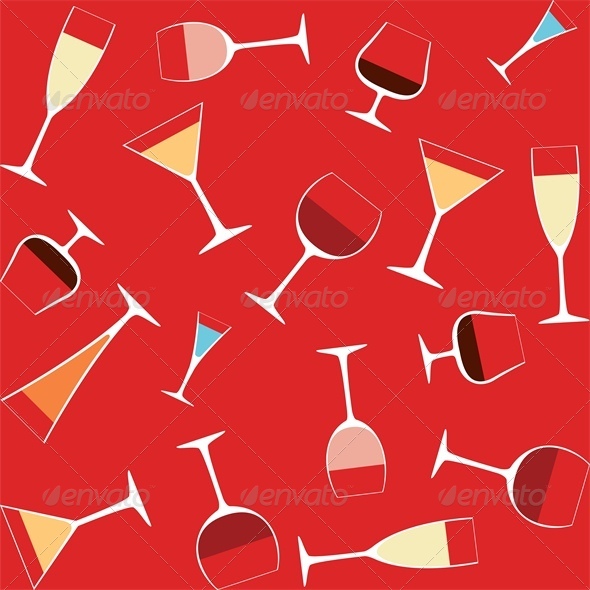 GraphicRiver Seamless Background With Alcohol in Glasses 4043112 GraphicRiver Seamless Background With Alcohol in Glasses 4043112