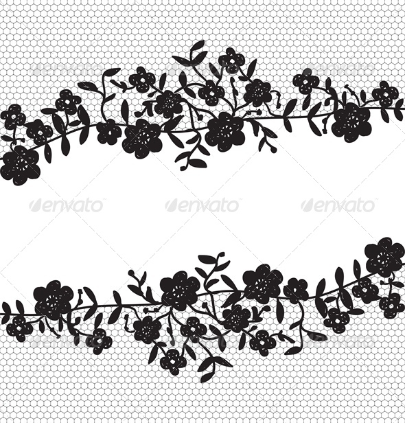 GraphicRiver Invitation Card with Floral Lace Border 4043746 GraphicRiver Invitation Card with Floral Lace Border 4043746