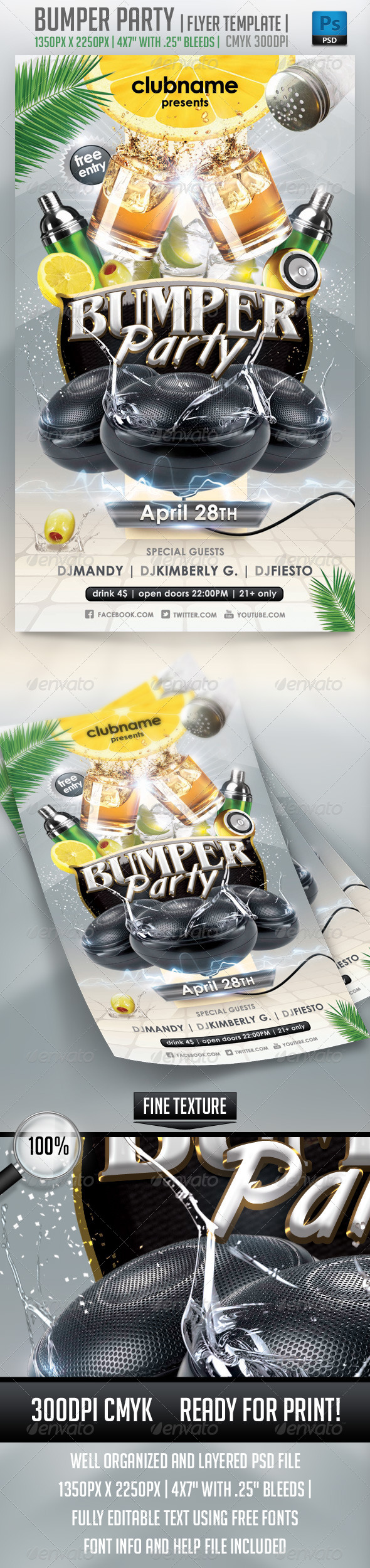 GraphicRiver Bumper Party Flyer Template 4044110 GraphicRiver Bumper Party Flyer Template 4044110