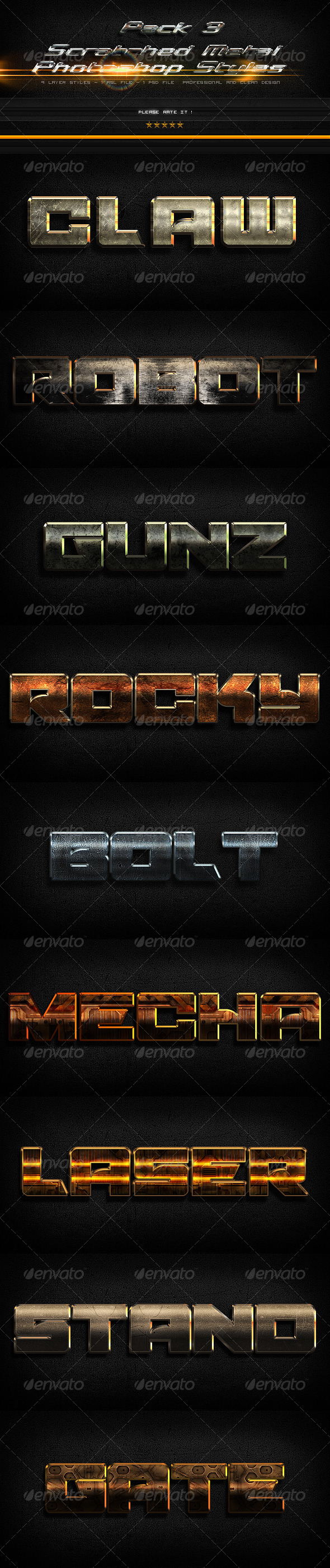 GraphicRiver Scratched Metal Photoshop Styles-3 4050912 GraphicRiver Scratched Metal Photoshop Styles-3 4050912