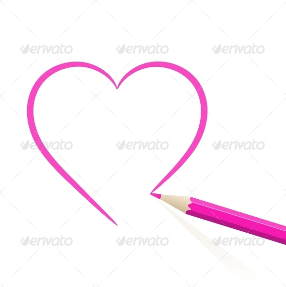 GraphicRiver Hand drawn heart 4055611 GraphicRiver Hand drawn heart 4055611