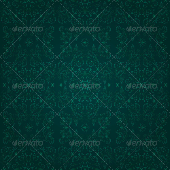 GraphicRiver Floral seamless pattern on green background 4057077 GraphicRiver Floral seamless pattern on green background 4057077