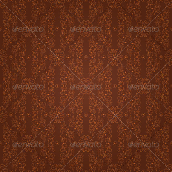 GraphicRiver Floral seamless pattern on brown background 4057193 GraphicRiver Floral seamless pattern on brown background 4057193