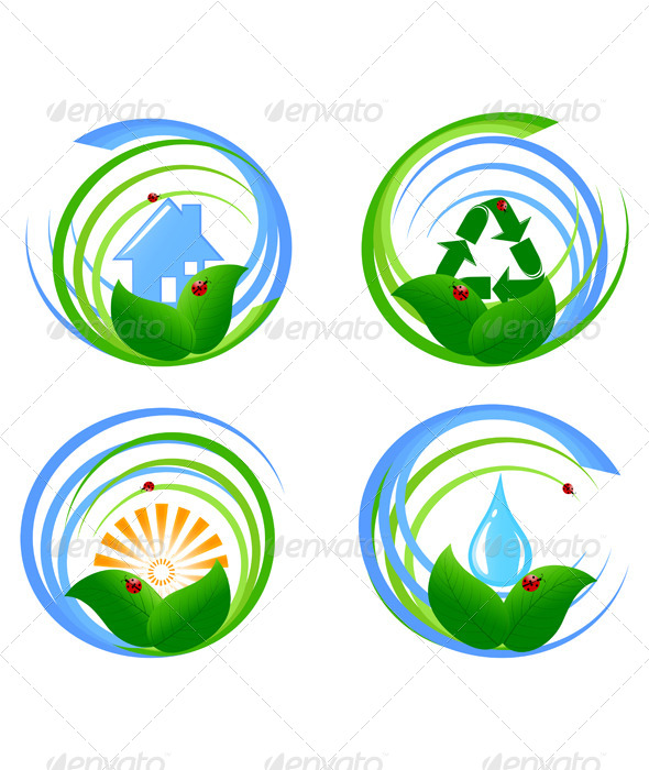 GraphicRiver Set of an Environmental Design Elements 4058417 GraphicRiver Set of an Environmental Design Elements 4058417