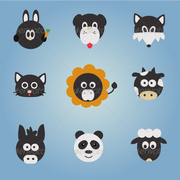 GraphicRiver Animal Vector Set 4063285 GraphicRiver Animal Vector Set 4063285