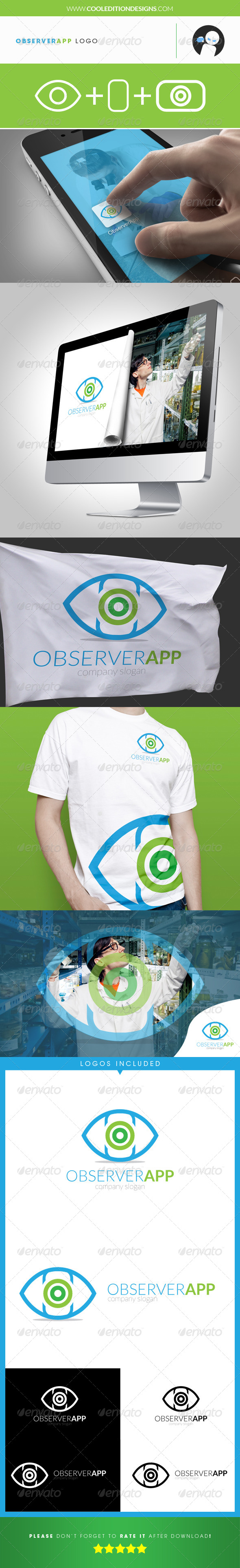 GraphicRiver Observer App Logo Template 4065347 GraphicRiver Observer App Logo Template 4065347