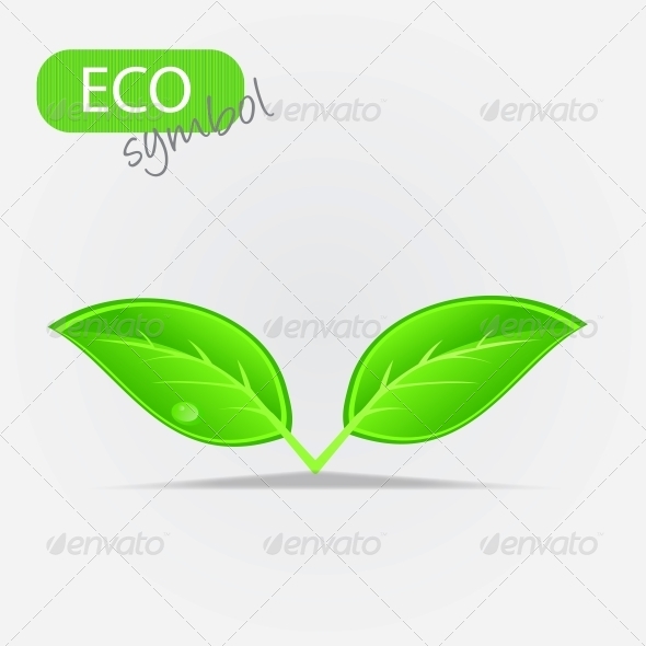 GraphicRiver Environmental Icon with Plant 4067806 GraphicRiver Environmental Icon with Plant 4067806