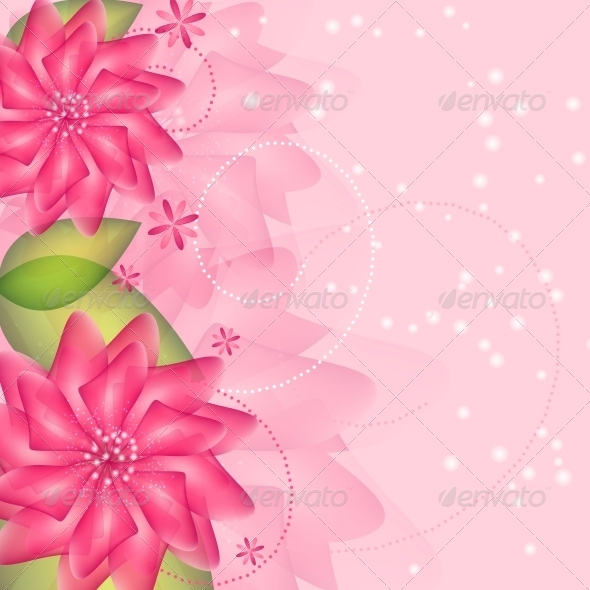 GraphicRiver Romantic Flower vector Background 4067966 GraphicRiver Romantic Flower vector Background 4067966
