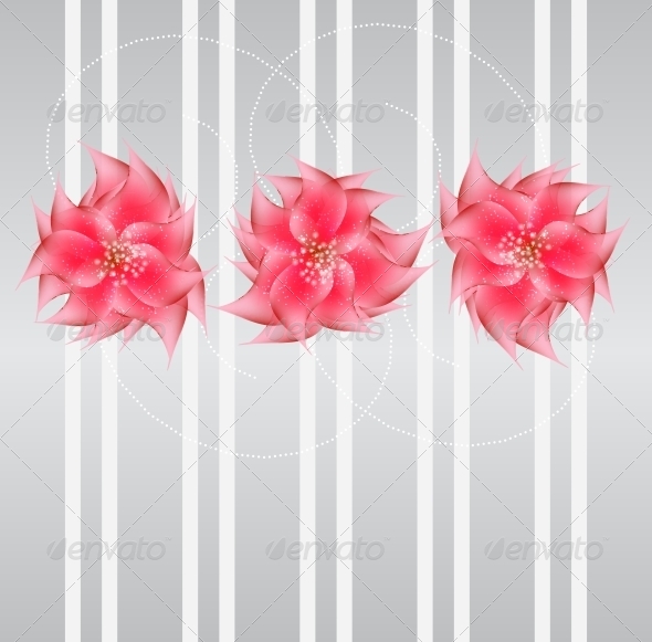 GraphicRiver Romantic Flower vector Background 4068003 GraphicRiver Romantic Flower vector Background 4068003