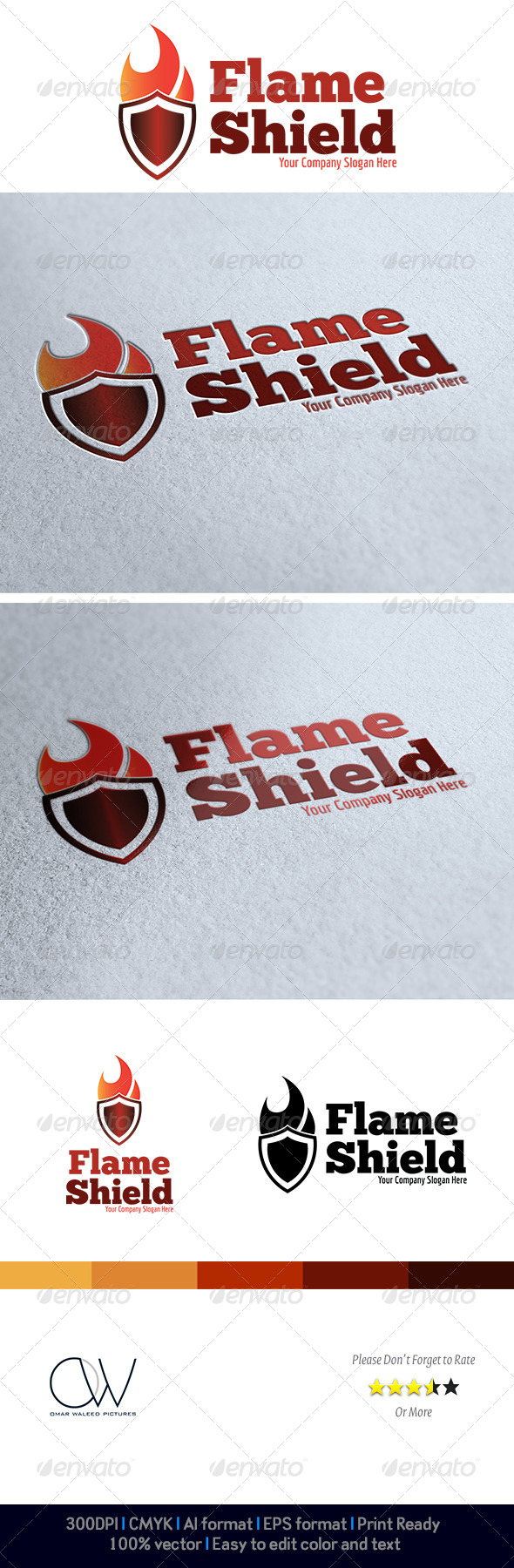 GraphicRiver Flame Shield Logo 4068592 GraphicRiver Flame Shield Logo 4068592