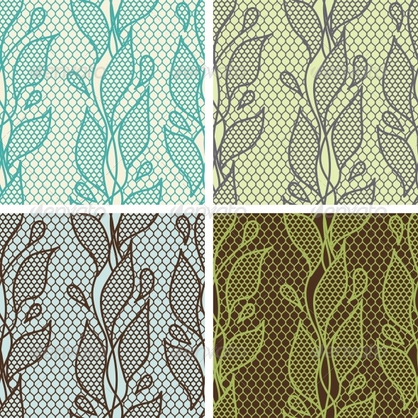 GraphicRiver Lace Fabric Seamless Patterns 4072894 GraphicRiver Lace Fabric Seamless Patterns 4072894