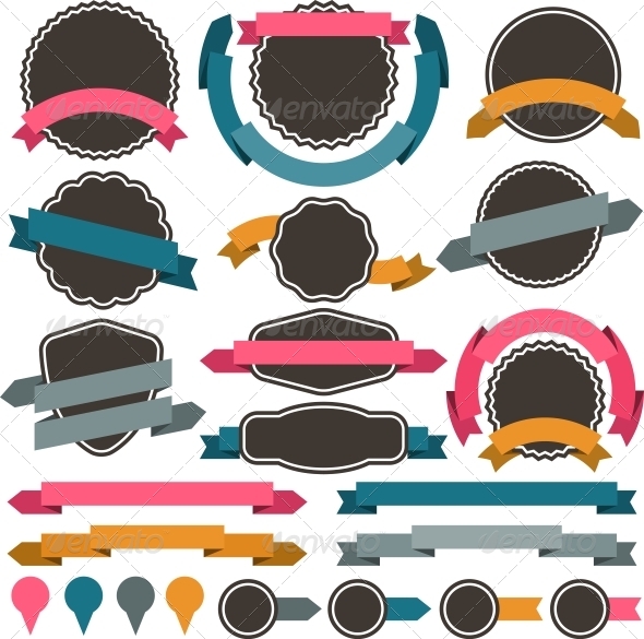 GraphicRiver Set of Retro Design Elements 4073101 GraphicRiver Set of Retro Design Elements 4073101