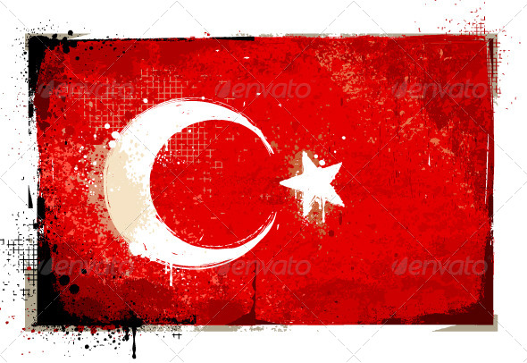 GraphicRiver Grungy Turkey flag 4073102 GraphicRiver Grungy Turkey flag 4073102