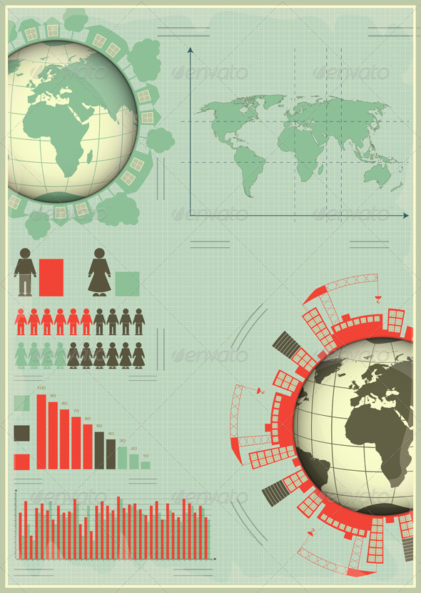 GraphicRiver Infographics Planet Earth and Construction 4073274 GraphicRiver Infographics Planet Earth and Construction 4073274