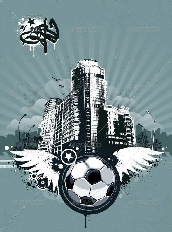 GraphicRiver Grunge Urban Soccer Background 4073650 GraphicRiver Grunge Urban Soccer Background 4073650