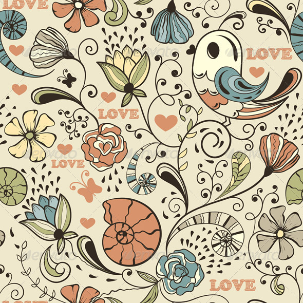 GraphicRiver Vector Seamless Spring Pattern 4077221 GraphicRiver Vector Seamless Spring Pattern 4077221