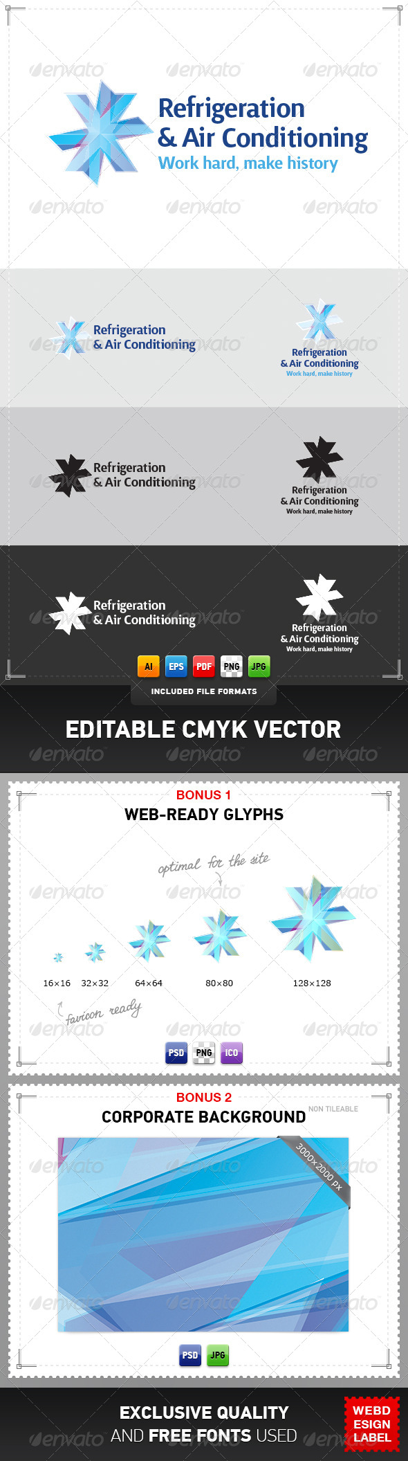 GraphicRiver Refrigeration & Air Conditioning Logo 4077466 GraphicRiver Refrigeration & Air Conditioning Logo 4077466