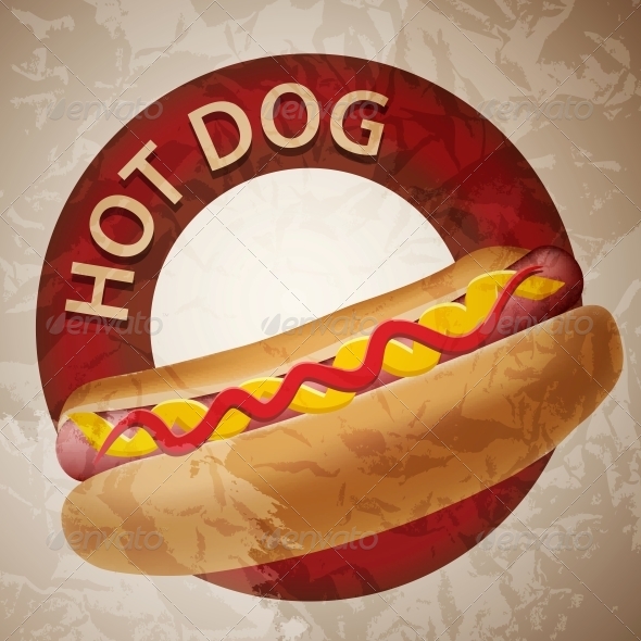 GraphicRiver Realistic Hot Dog Vector Illustration 4081931 GraphicRiver Realistic Hot Dog Vector Illustration 4081931