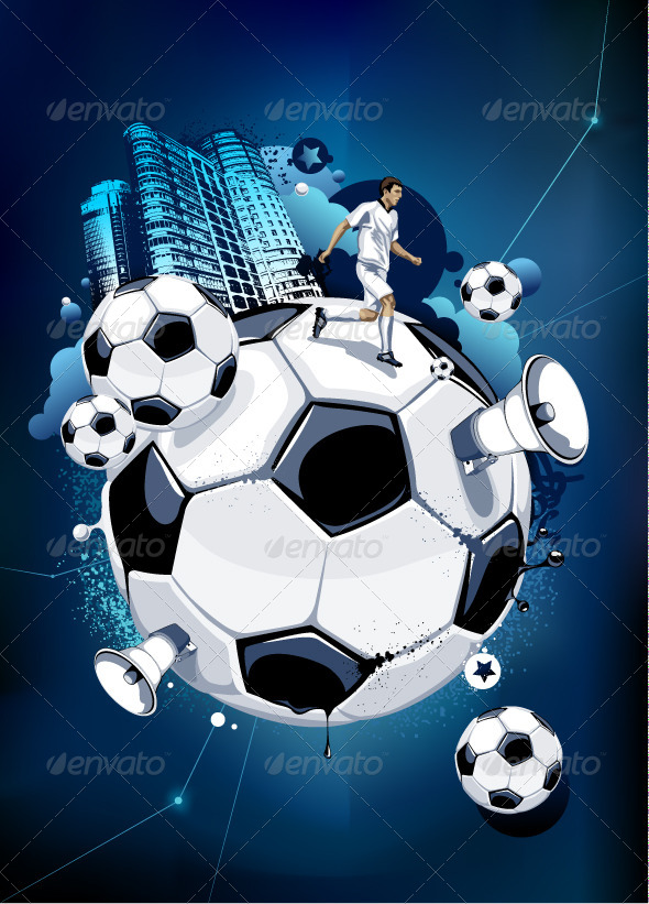 GraphicRiver Soccer Balls and Urban Elements 4082440 GraphicRiver Soccer Balls and Urban Elements 4082440