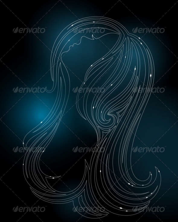 GraphicRiver Glowing Silhouette of a Woman 4086874 GraphicRiver Glowing Silhouette of a Woman 4086874