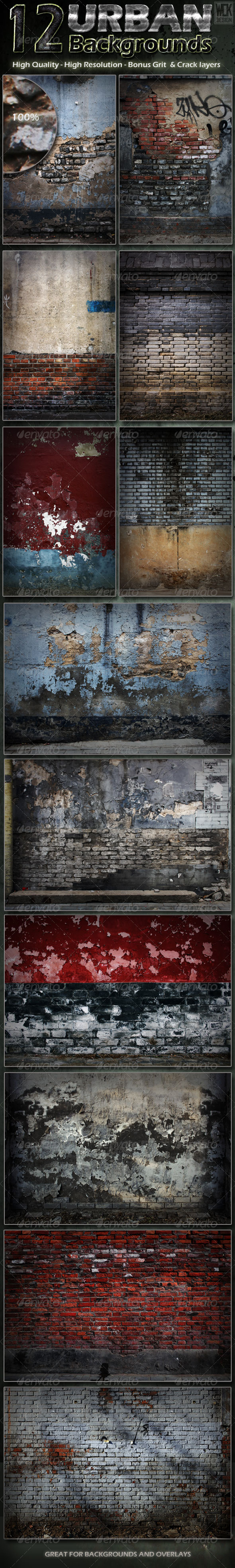 GraphicRiver 12 Distressed Urban Backgrounds 4087407 GraphicRiver 12 Distressed Urban Backgrounds 4087407