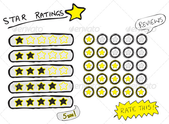 GraphicRiver Star Ratings Sketch 4087532 GraphicRiver Star Ratings Sketch 4087532