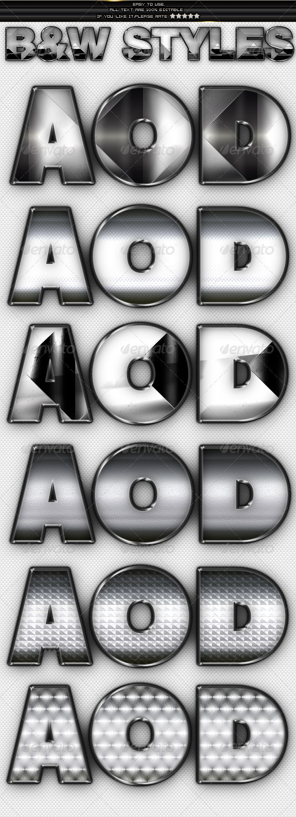 GraphicRiver Metal & Chrome Styles 4091583 GraphicRiver Metal & Chrome Styles 4091583