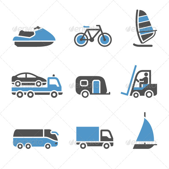 GraphicRiver Transport Icons a Set of Third 4096159 GraphicRiver Transport Icons a Set of Third 4096159