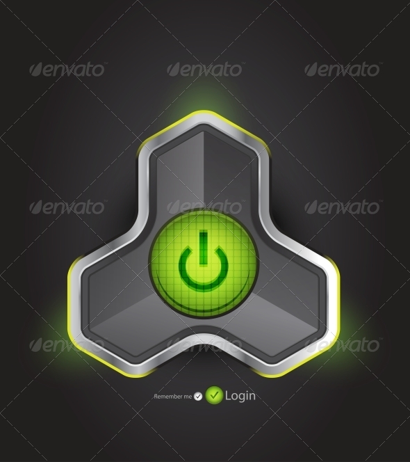 GraphicRiver Vector Futuristic Power Button 4096306 GraphicRiver Vector Futuristic Power Button 4096306