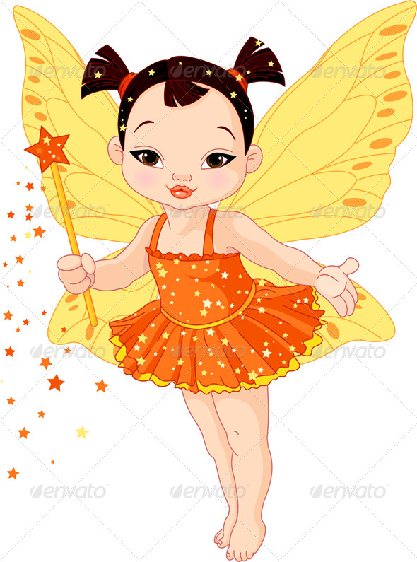 GraphicRiver Cute Asian Baby Fairy 4100383 GraphicRiver Cute Asian Baby Fairy 4100383