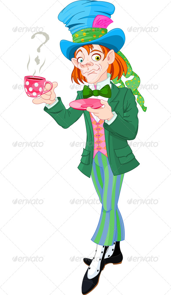 Stock Vector GraphicRiver Mad Hatter 4100433  Dondrup com