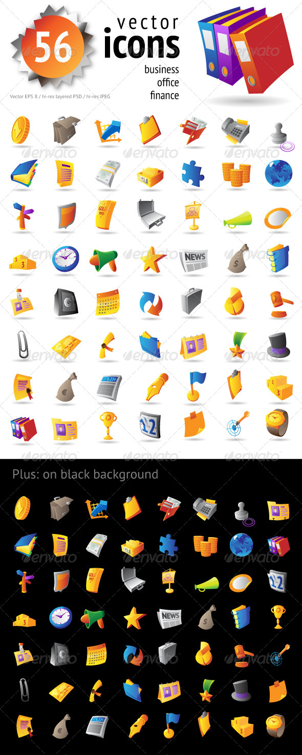 GraphicRiver Vector Icons for Business and Finance 4107530 GraphicRiver Vector Icons for Business and Finance 4107530