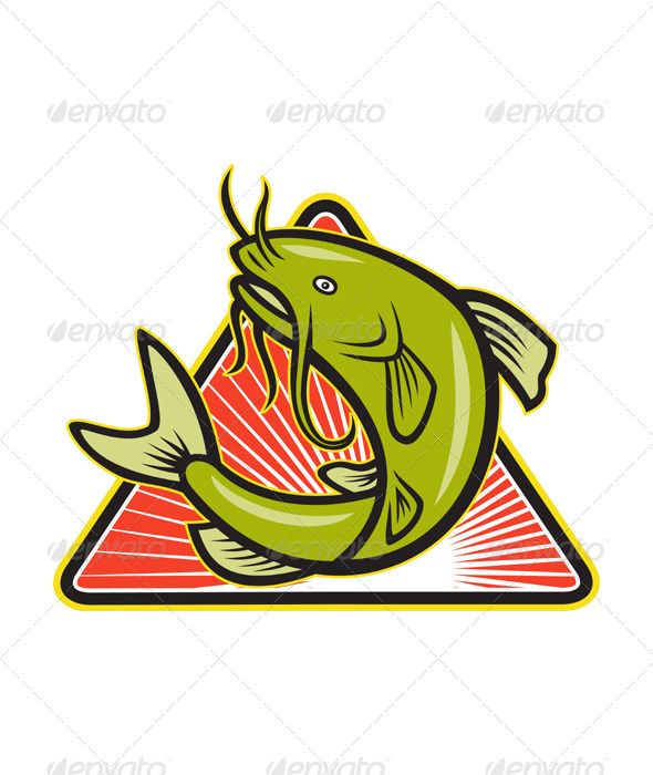 GraphicRiver Catfish Fish Jumping Cartoon 4110102 GraphicRiver Catfish Fish Jumping Cartoon 4110102