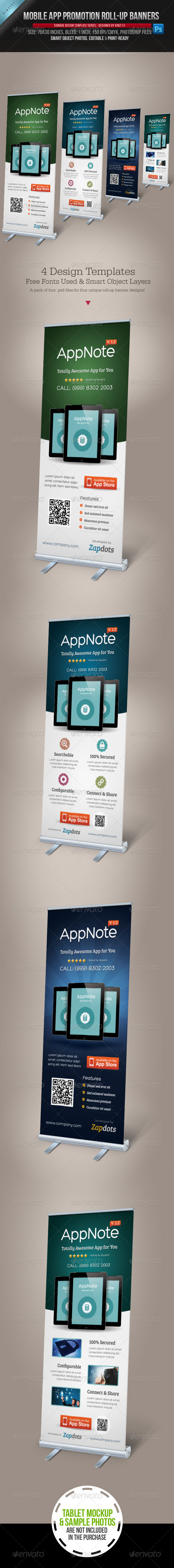 GraphicRiver Mobile App Promotion Roll-up Banners 4042603 GraphicRiver Mobile App Promotion Roll-up Banners 4042603