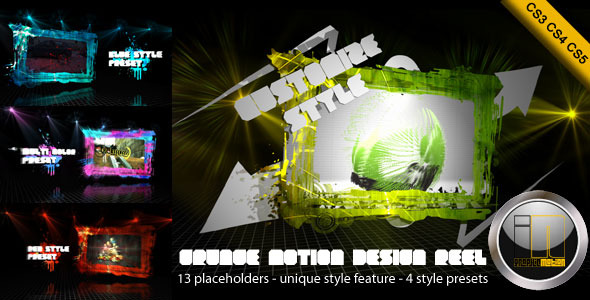 After Effects Project - VideoHive Grunge Motion Design Reel 460430 After Effects Project - VideoHive Grunge Motion Design Reel 460430