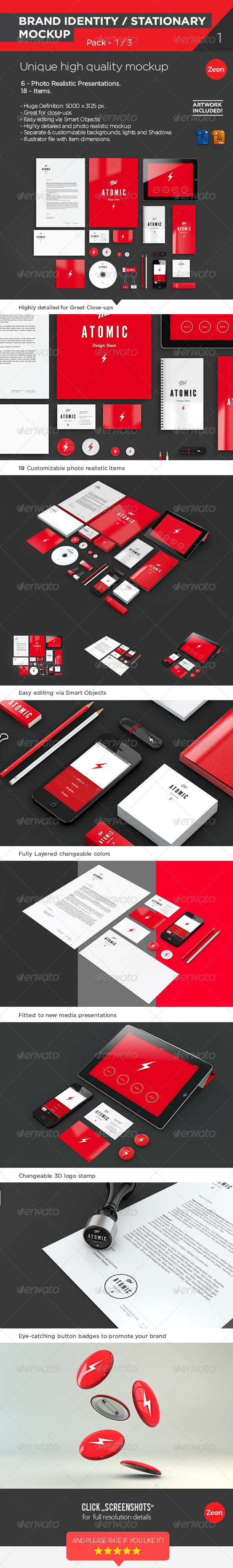 Download Stock Graphic - GraphicRiver Brand Identity Stationary Mockup Pack 1 3 4249345 » Dondrup.com