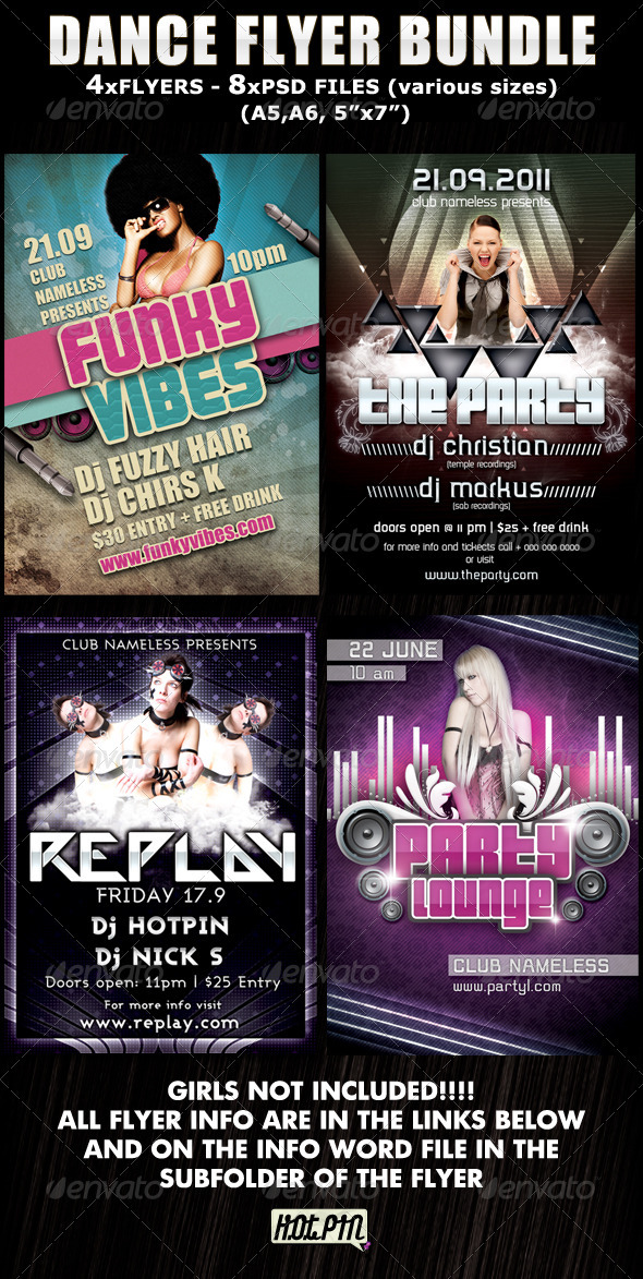GraphicRiver Dance Party-Club Flyer Bundle 460841 GraphicRiver Dance Party-Club Flyer Bundle 460841