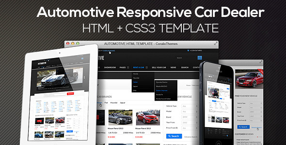 Car Dealer Themes Code Templates Automotive Cars Dealer Responsive Html5 Css3