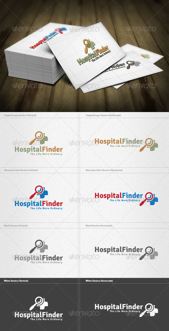 GraphicRiver Hospital Finder Logo 4279348