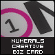 5 Sets Numerals Creative Business Card - GraphicRiver Item for Sale