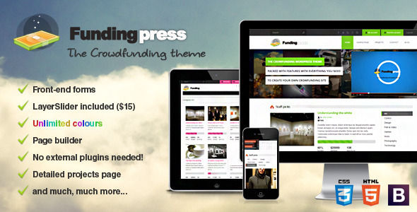 Criar Site de Financiamento Coletivo: “Fundingpress”
