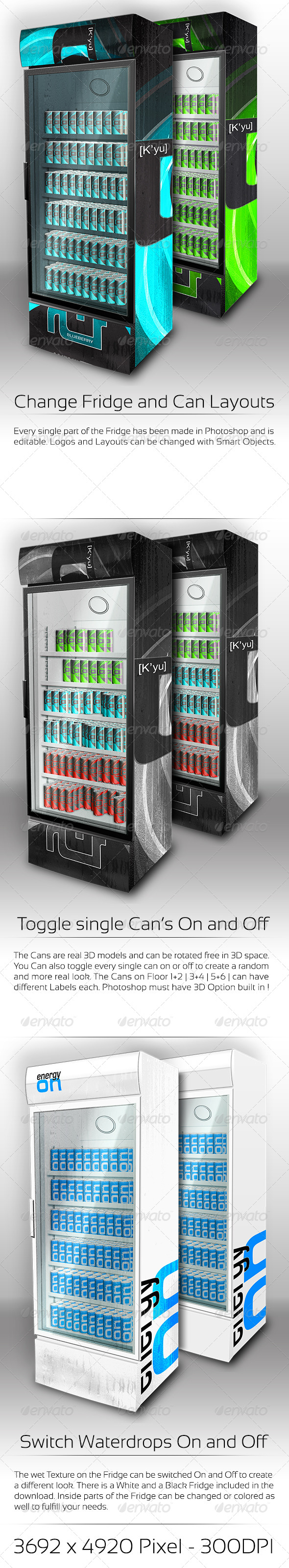 Download Energy Drink Soda Can Mini Fridge Mockup » Dondrup.com