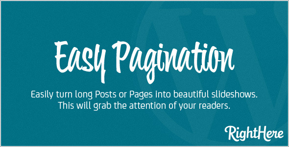 Easy Pagination for WordPress - CodeCanyon Item for Sale