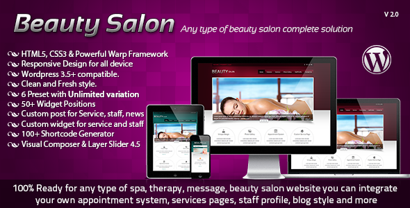 Nail Themes Code Templates Beauty Salon Responsive WordPress Template