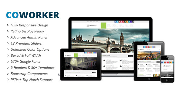 Coworker: Um Fantástico Tema Receptivo Para WordPress
