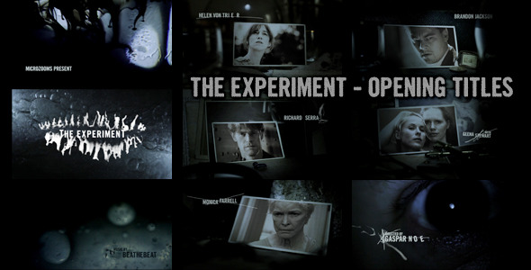 After Effects Project - VideoHive The experiment Movie opening titles 485044 After Effects Project - VideoHive The experiment Movie opening titles 485044