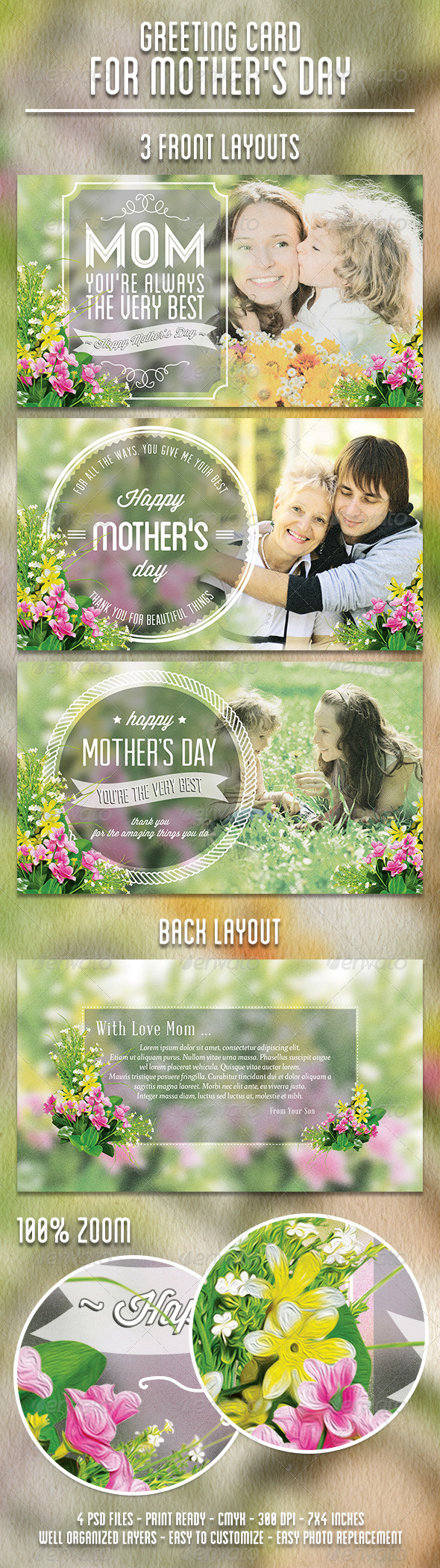 Contoh Greeting Card Mother Day » Tinkytyler.org - Stock 