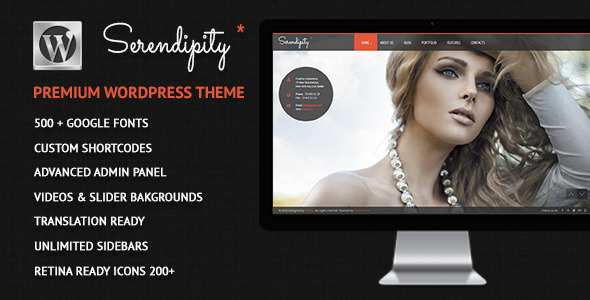 Serendipity - Fullscreen, Photography WP Theme - Photography Creative