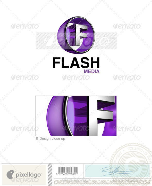 GraphicRiver F Logo 3D-438-F 496544 GraphicRiver F Logo 3D-438-F 496544