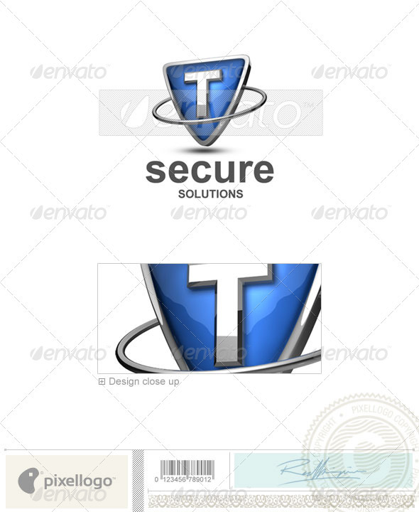 GraphicRiver T Logo 3D-285-T 496549 GraphicRiver T Logo 3D-285-T 496549